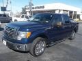 2010 Dark Blue Pearl Metallic Ford F150 XLT SuperCrew  photo #7