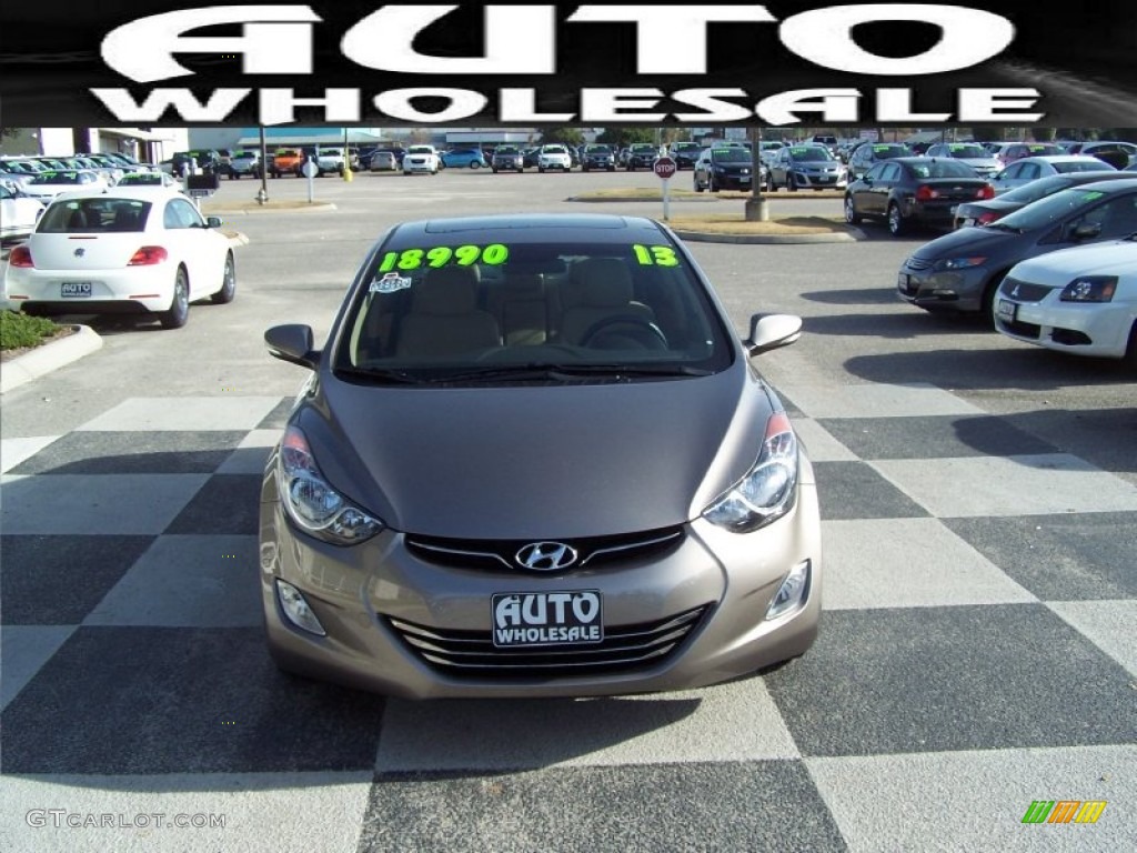 2013 Elantra Limited - Gray / Beige photo #2