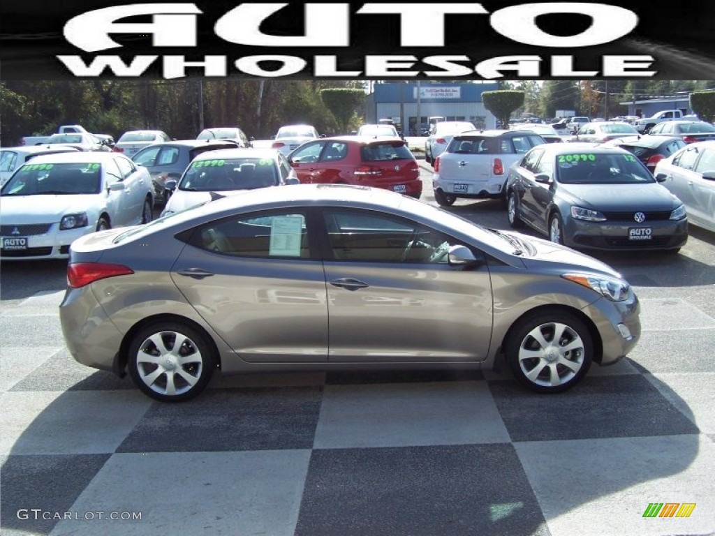 2013 Elantra Limited - Gray / Beige photo #3