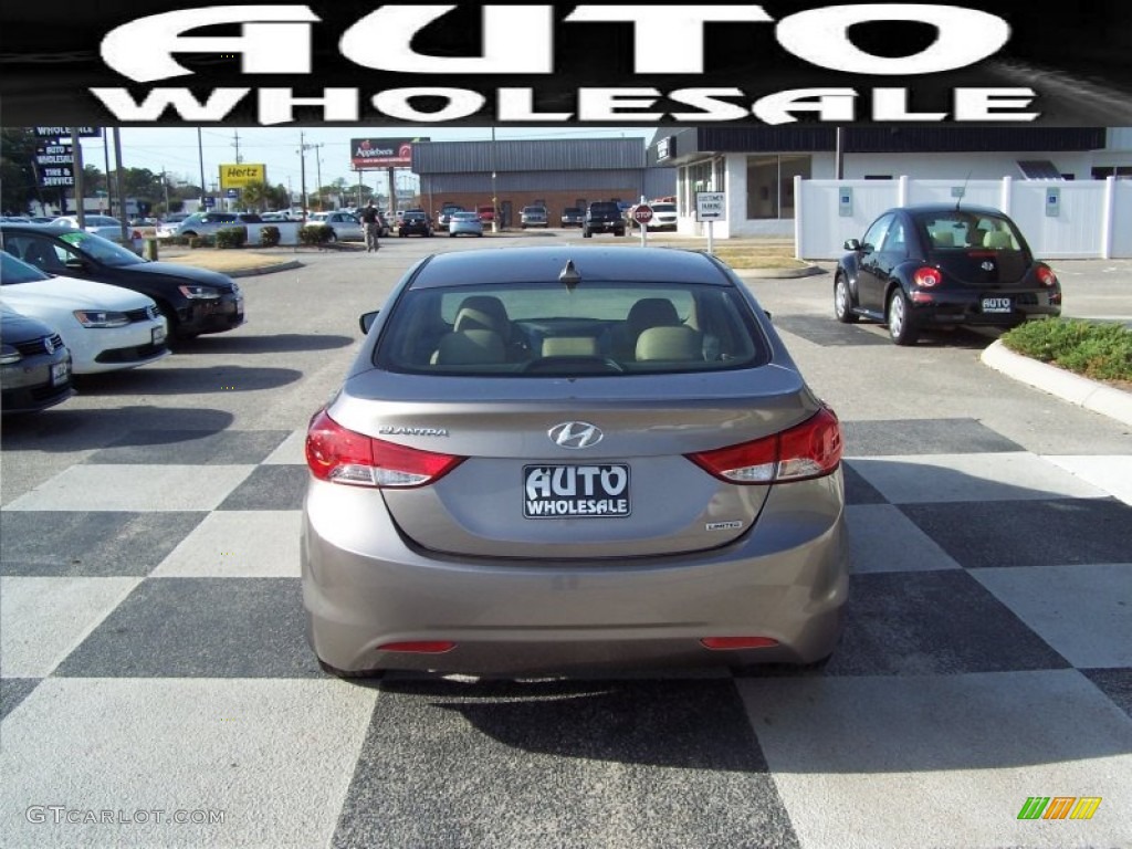 2013 Elantra Limited - Gray / Beige photo #4