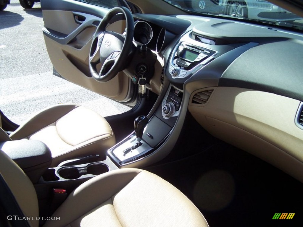 2013 Elantra Limited - Gray / Beige photo #13