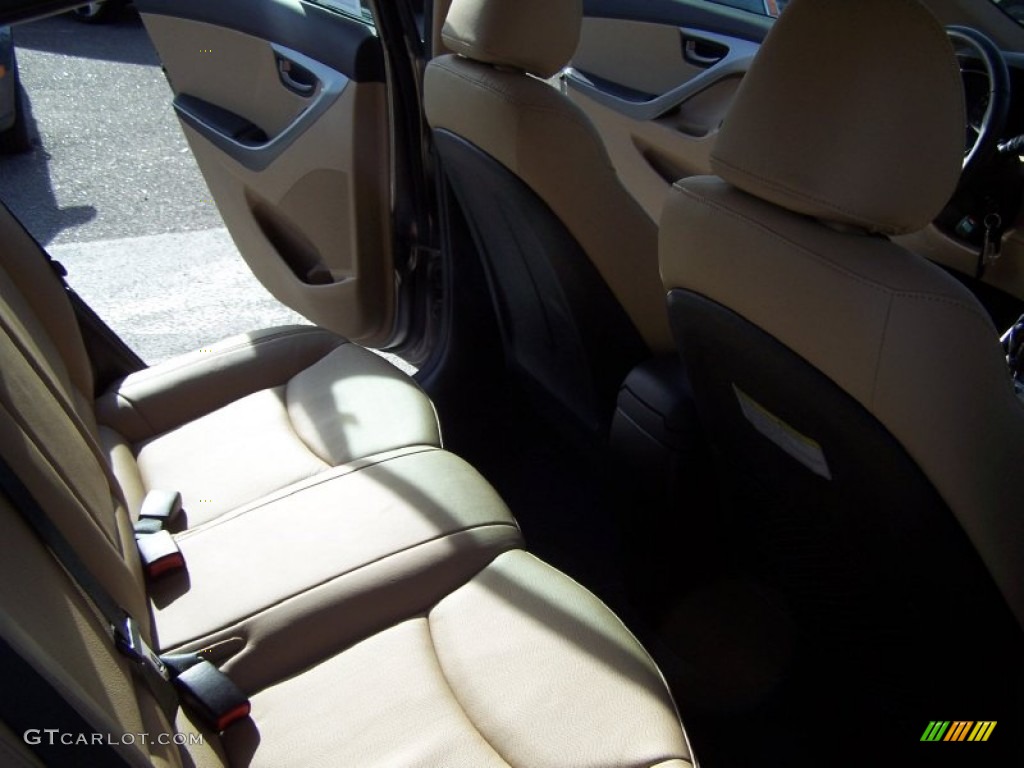 2013 Elantra Limited - Gray / Beige photo #14