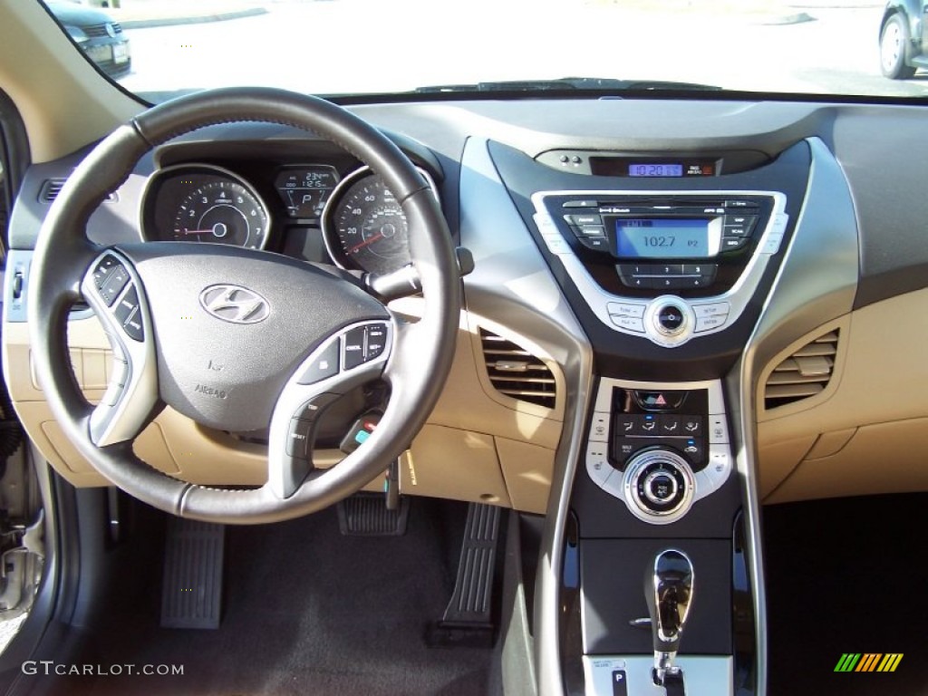 2013 Elantra Limited - Gray / Beige photo #19
