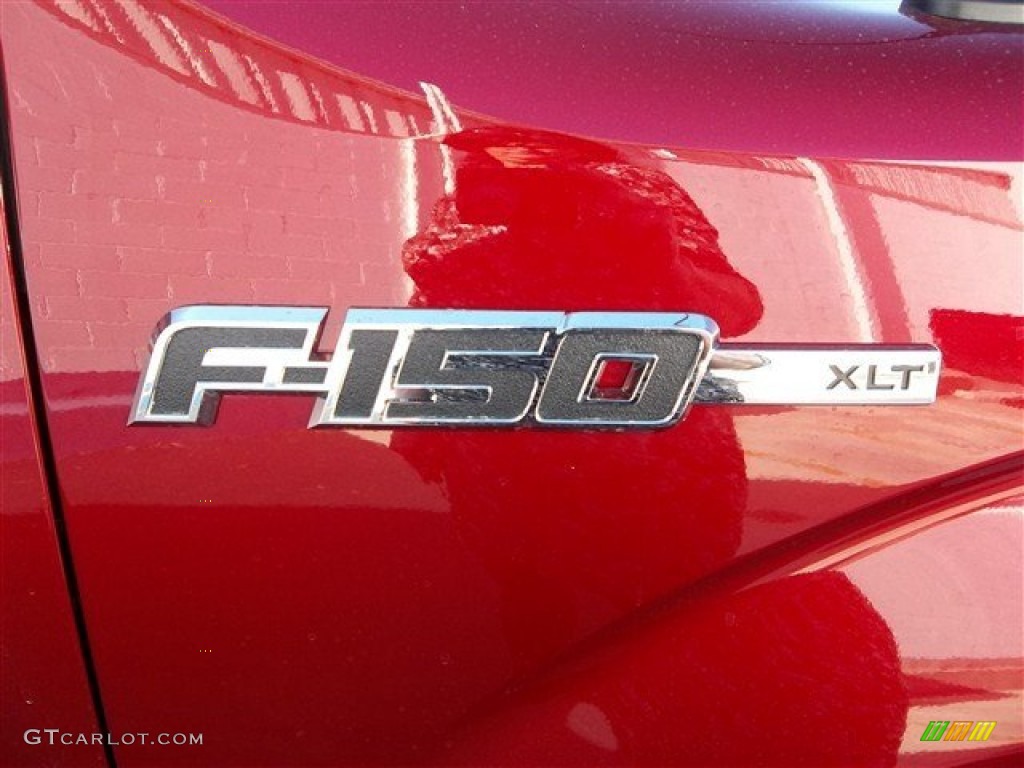 2013 F150 XLT SuperCrew - Ruby Red Metallic / Steel Gray photo #12