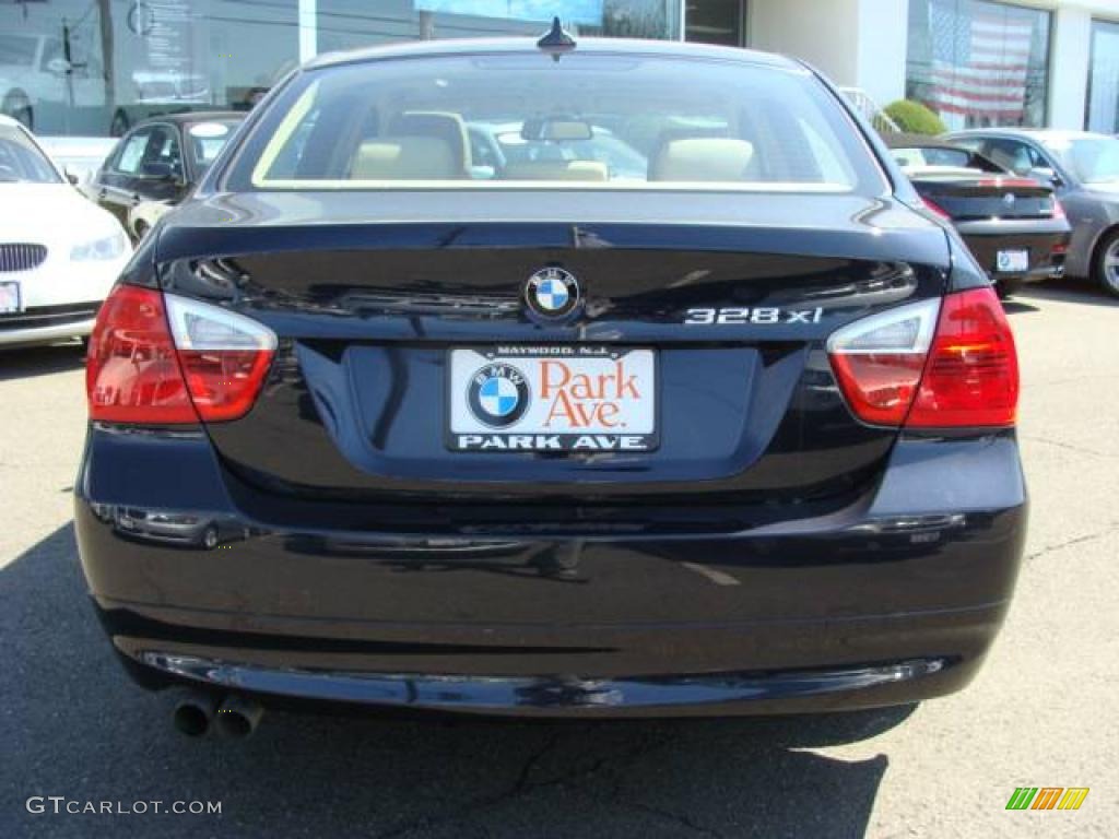 2007 3 Series 328xi Sedan - Monaco Blue Metallic / Beige photo #7