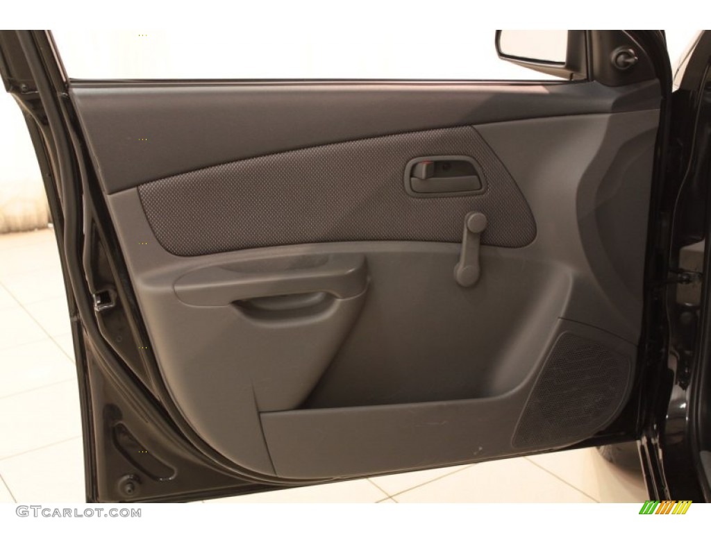 2008 Rio LX Sedan - Black / Gray photo #5