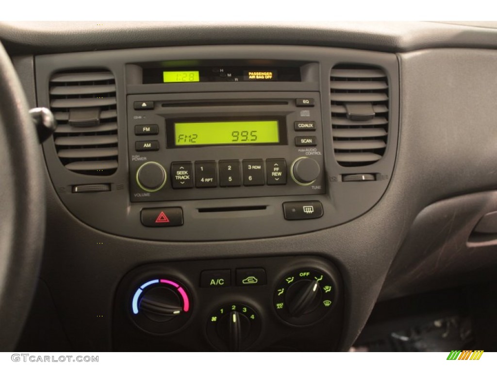 2008 Rio LX Sedan - Black / Gray photo #9