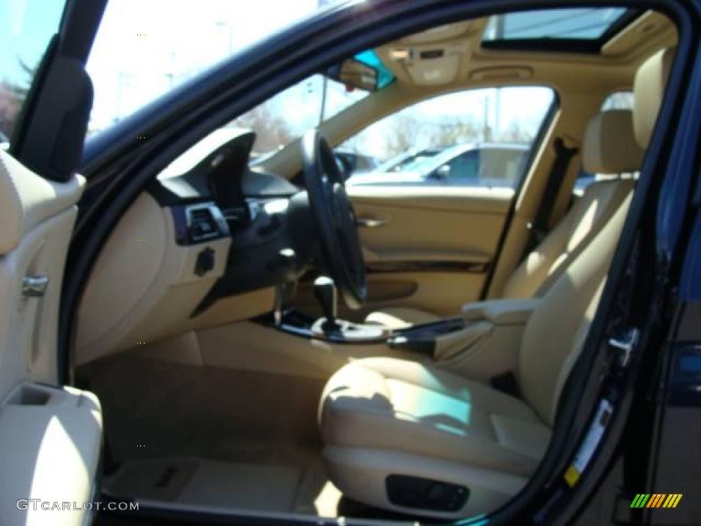 2007 3 Series 328xi Sedan - Monaco Blue Metallic / Beige photo #10