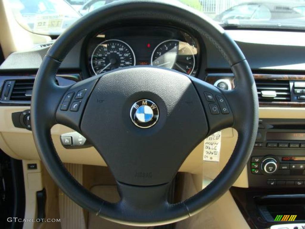 2007 3 Series 328xi Sedan - Monaco Blue Metallic / Beige photo #13