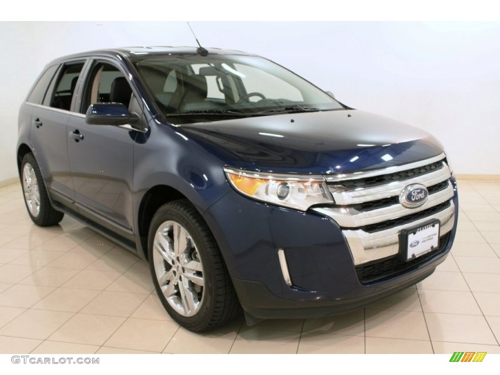 2012 Edge Limited EcoBoost - Dark Blue Pearl Metallic / Charcoal Black photo #1
