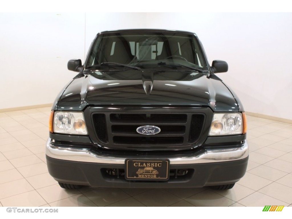 2004 Ranger XLT SuperCab - Dark Green Metallic / Medium Dark Flint photo #2