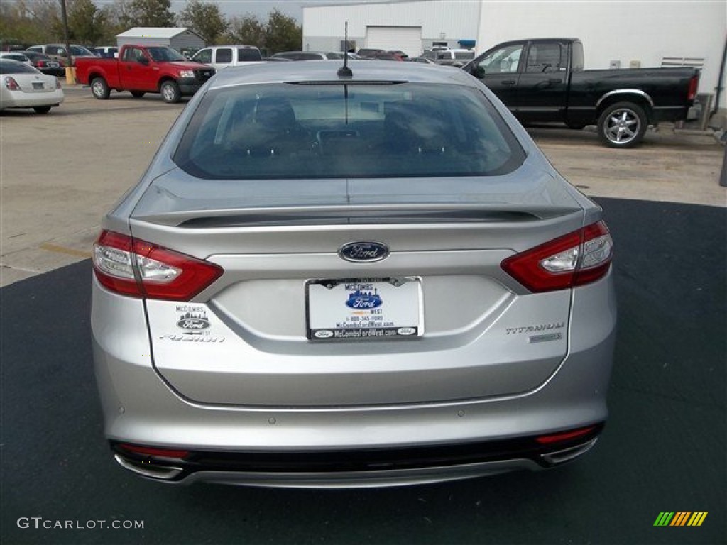 2013 Fusion Titanium - Ingot Silver Metallic / Charcoal Black photo #5