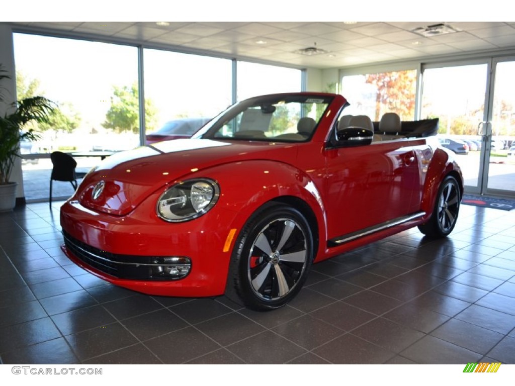 2013 Beetle Turbo Convertible - Tornado Red / Beige photo #1