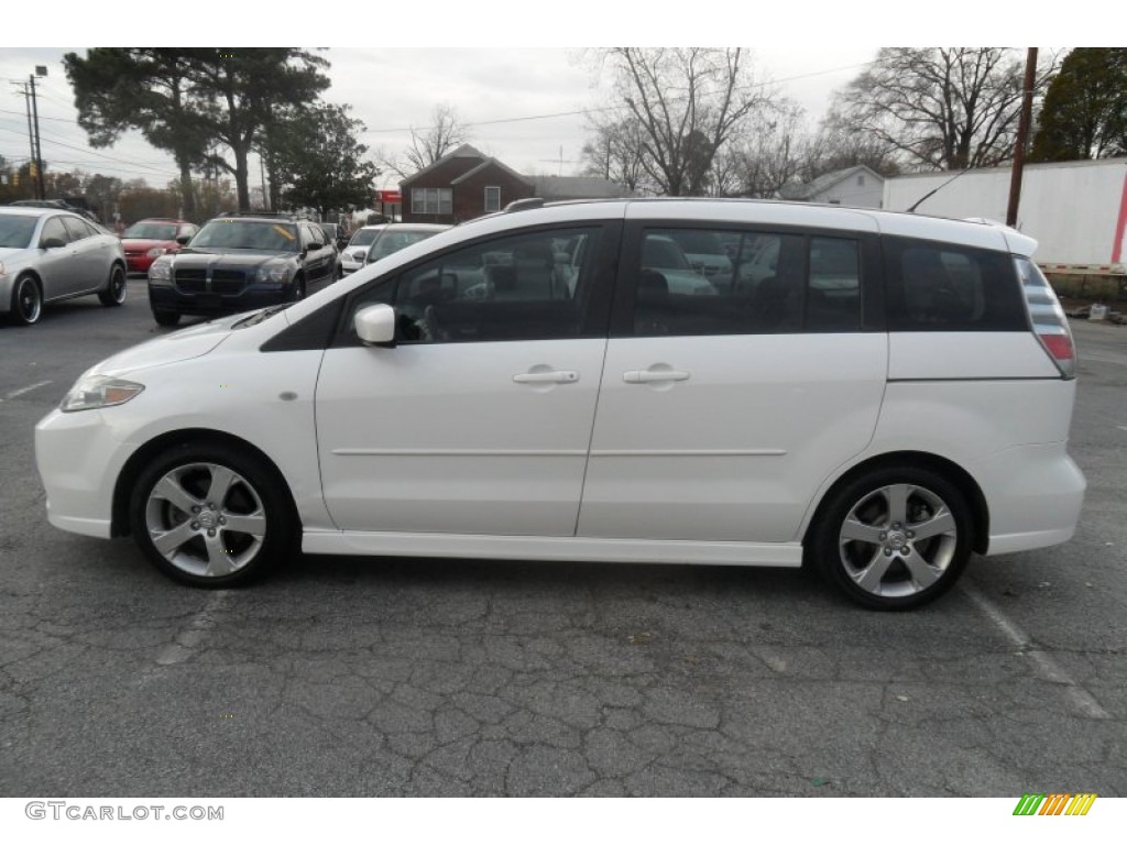 2006 MAZDA5 Touring - Whitewater Pearl / Black photo #2