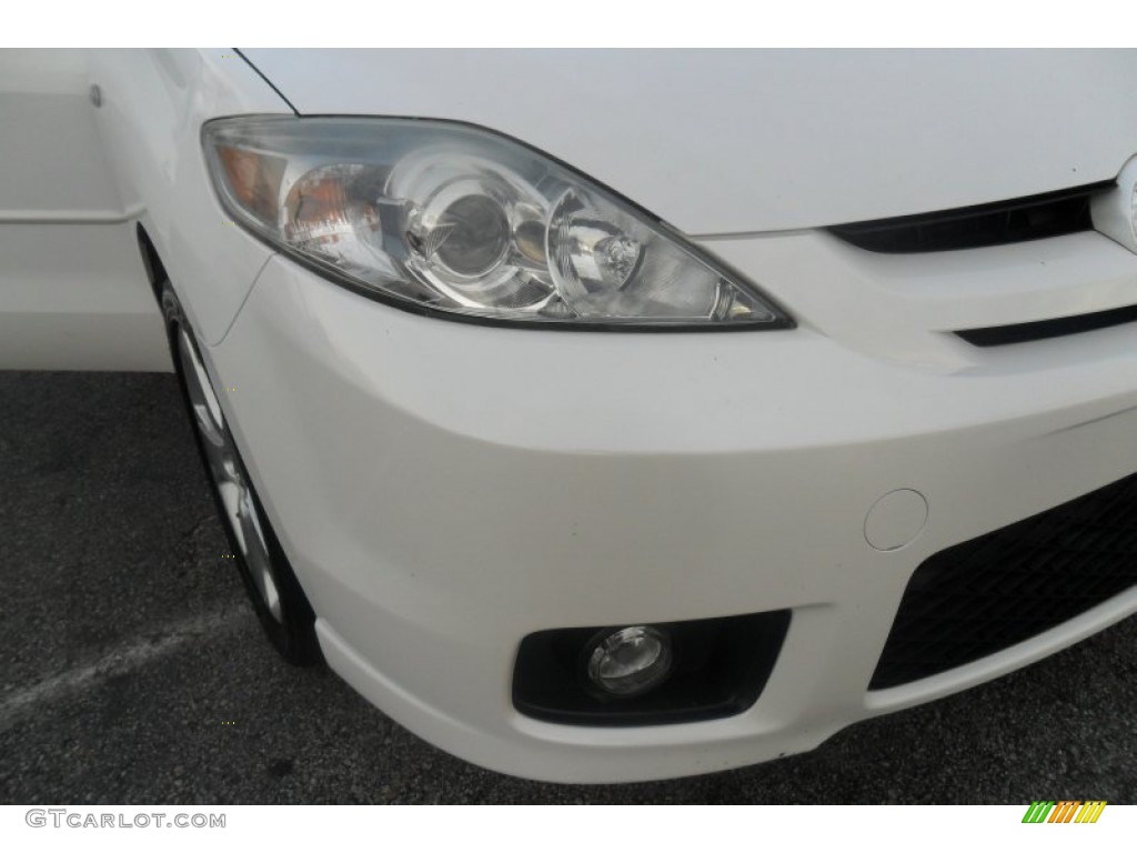 2006 MAZDA5 Touring - Whitewater Pearl / Black photo #4