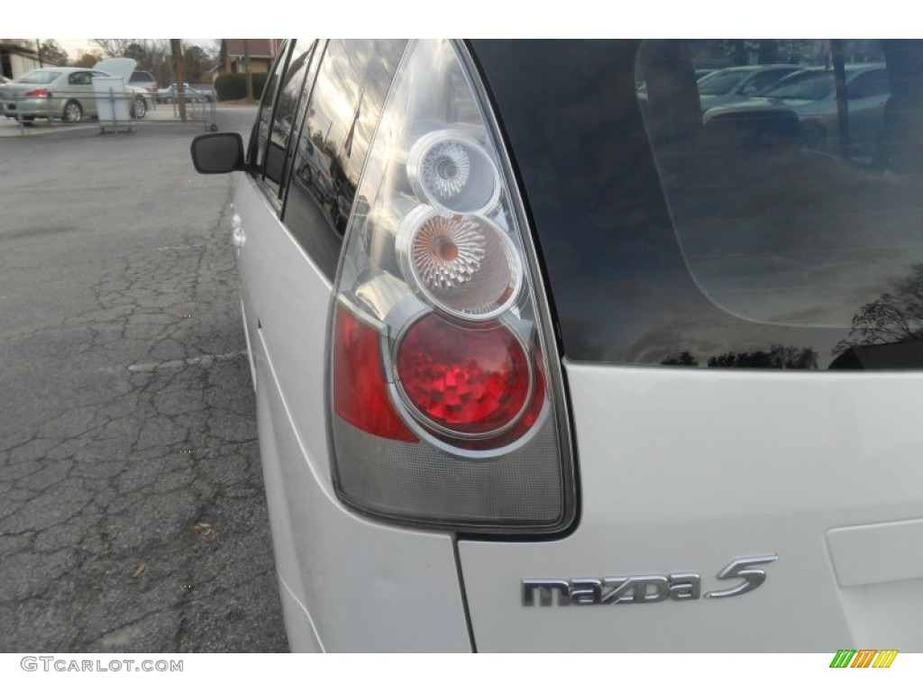 2006 MAZDA5 Touring - Whitewater Pearl / Black photo #8