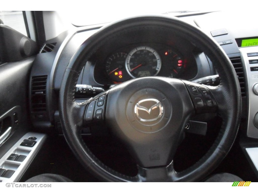 2006 MAZDA5 Touring - Whitewater Pearl / Black photo #31