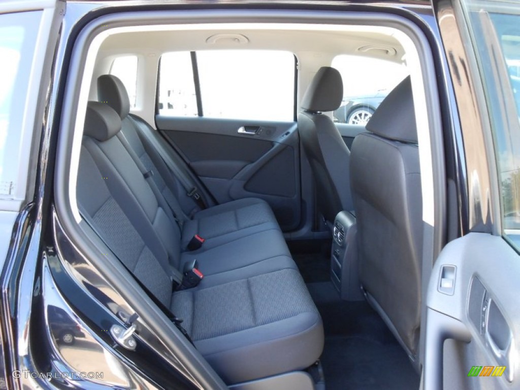 2012 Tiguan S 4Motion - Deep Black Metallic / Black photo #12