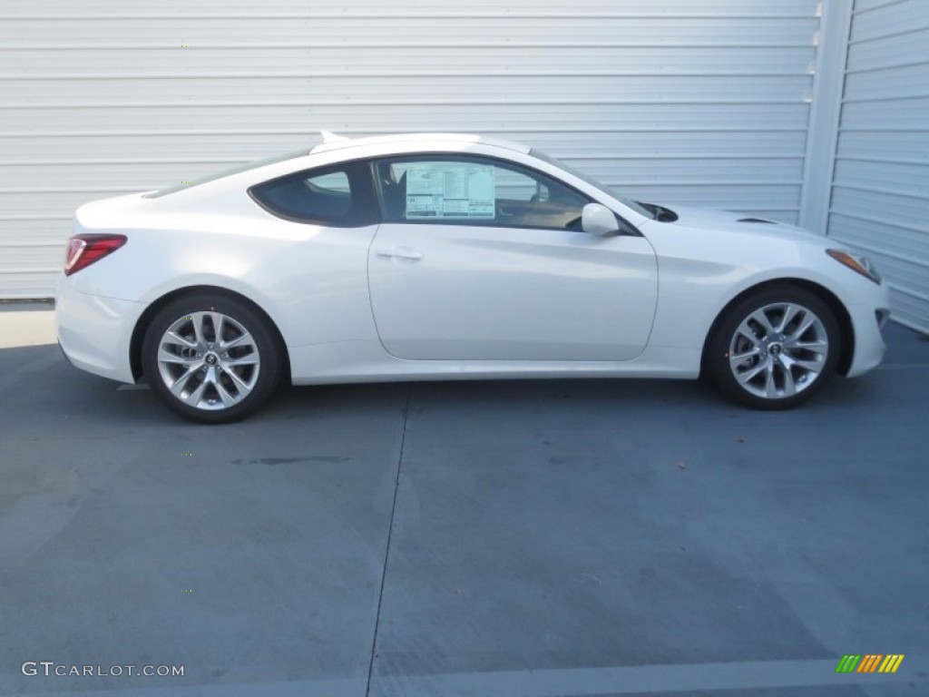 2013 Genesis Coupe 2.0T - White Satin Pearl / Black Cloth photo #2