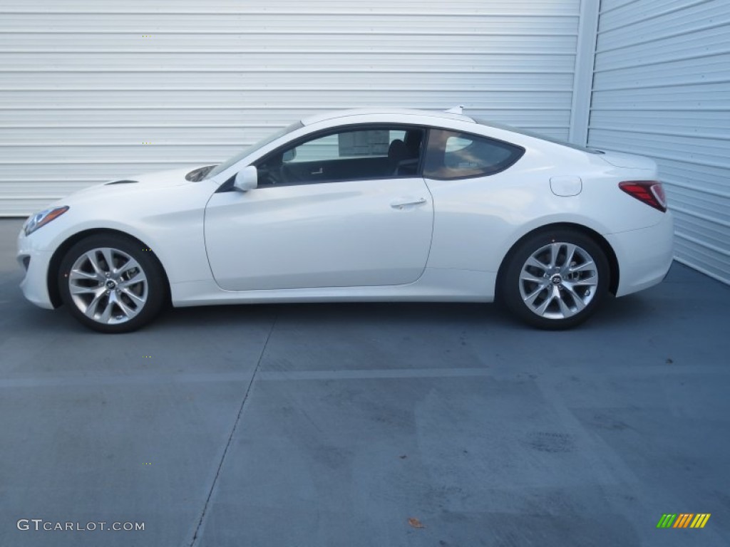 2013 Genesis Coupe 2.0T - White Satin Pearl / Black Cloth photo #5