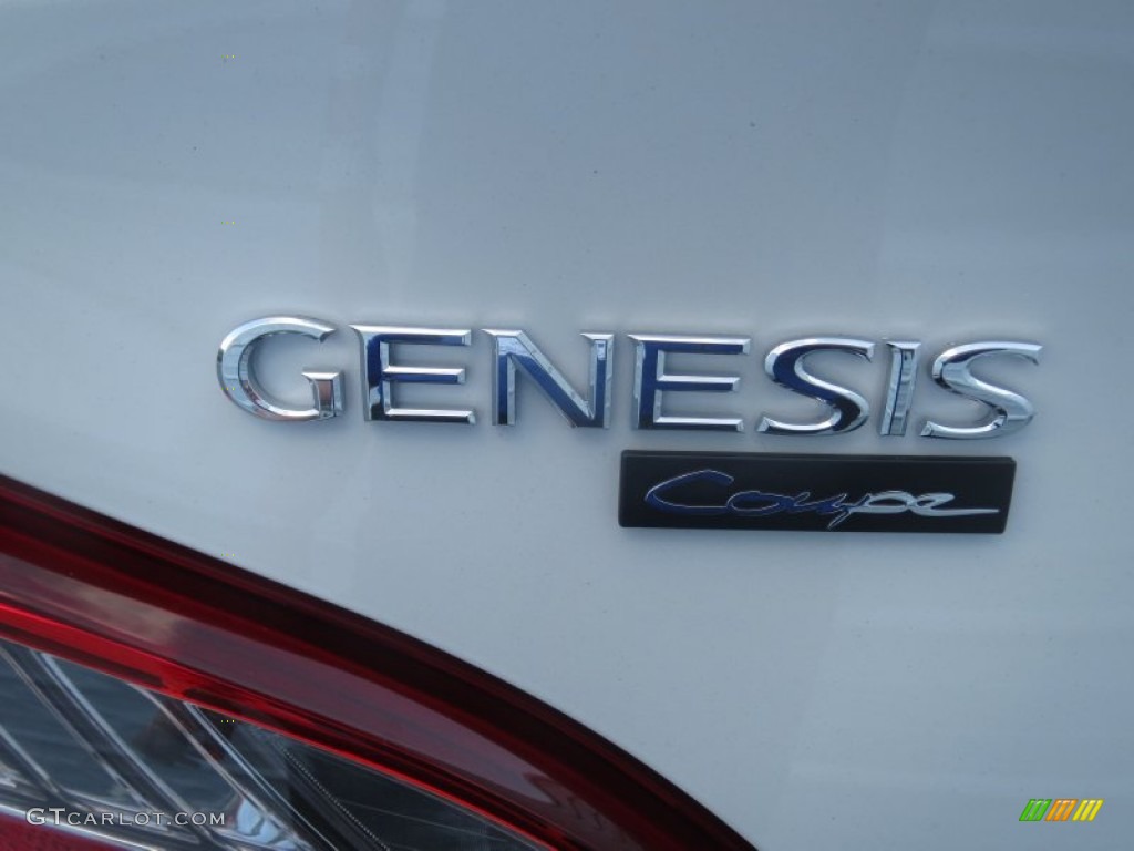 2013 Genesis Coupe 2.0T - White Satin Pearl / Black Cloth photo #13
