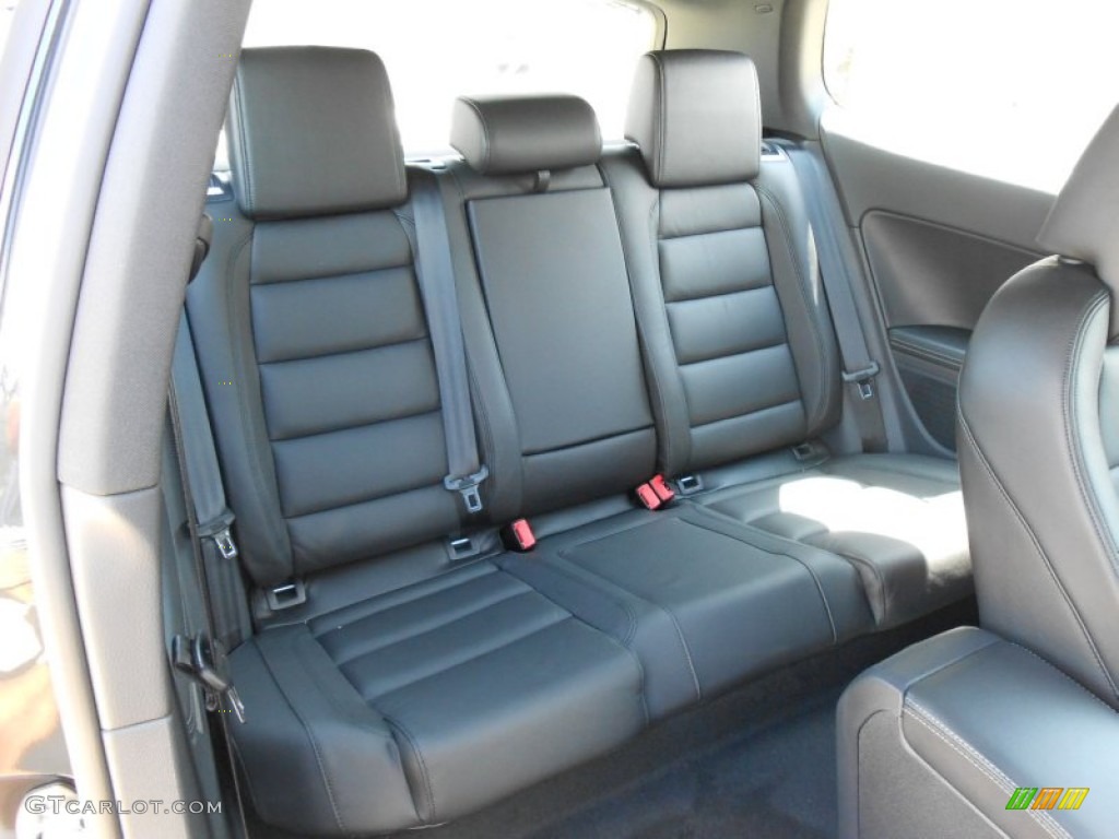 R Titan Black Leather Interior 2012 Volkswagen Golf R 2 Door 4Motion Photo #74480348