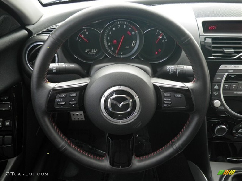 2010 Mazda RX-8 R3 Black Steering Wheel Photo #74481821