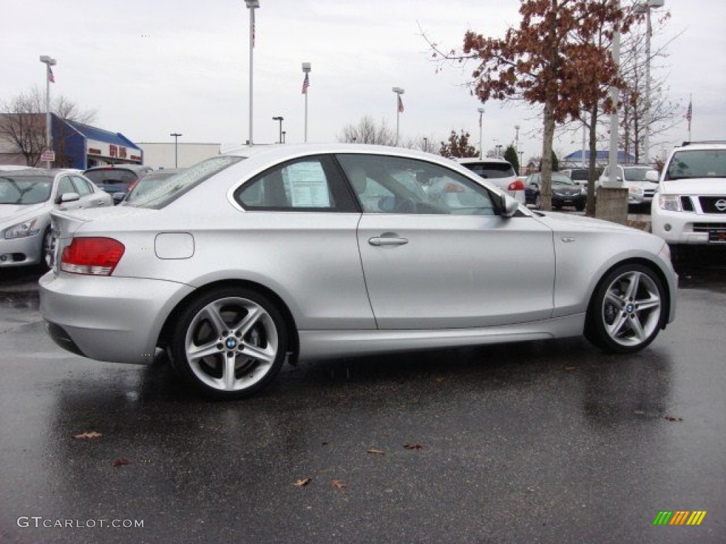 2008 1 Series 135i Coupe - Titanium Silver Metallic / Grey photo #3