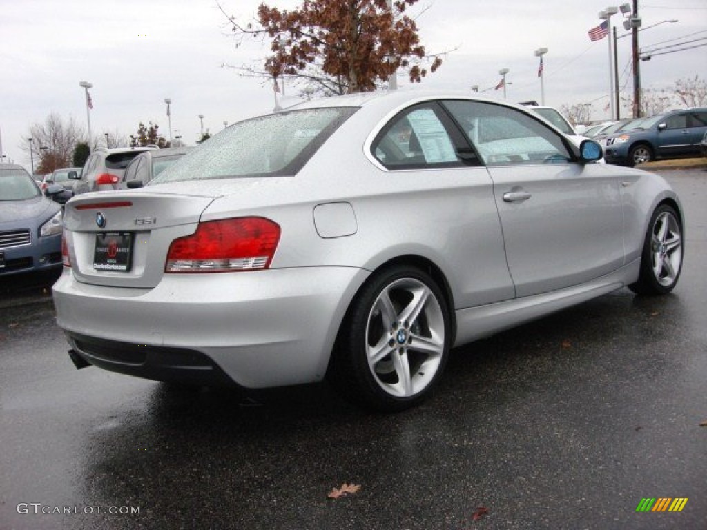 2008 1 Series 135i Coupe - Titanium Silver Metallic / Grey photo #4