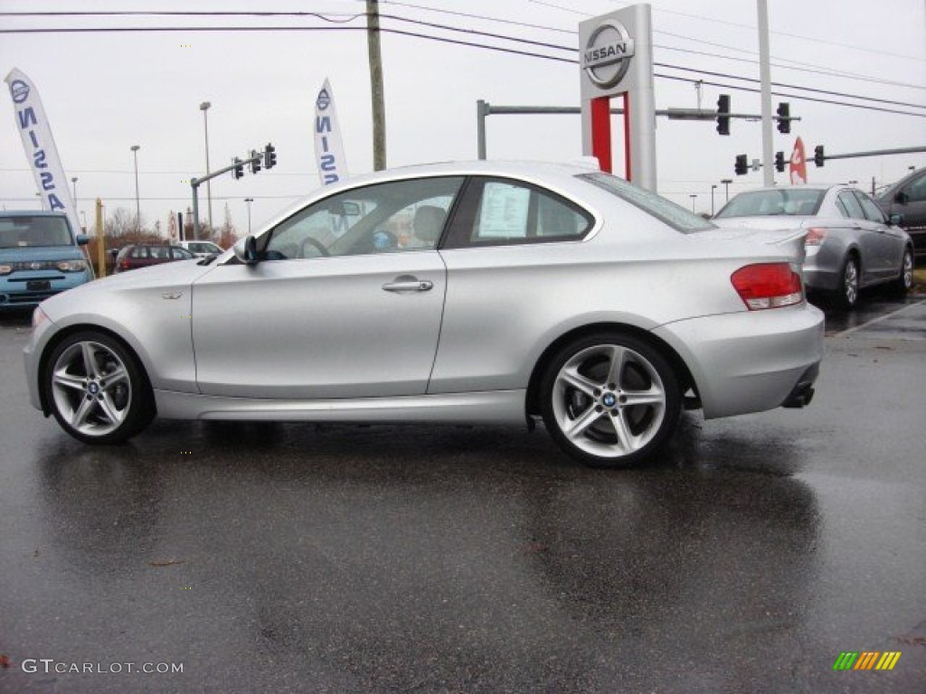 2008 1 Series 135i Coupe - Titanium Silver Metallic / Grey photo #5