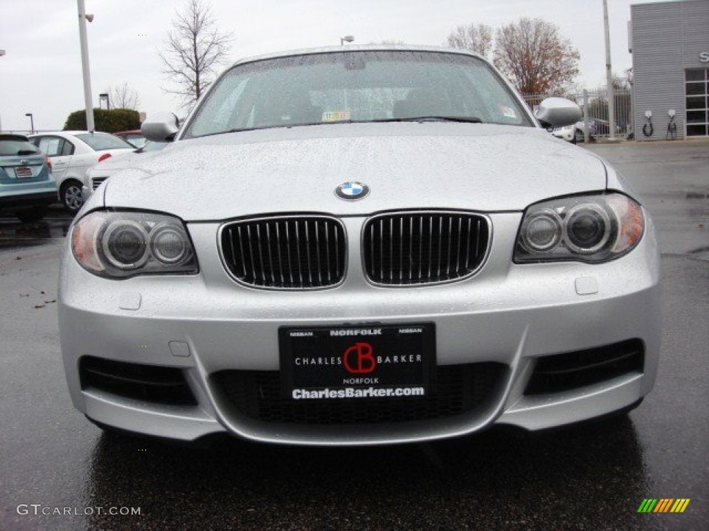 2008 1 Series 135i Coupe - Titanium Silver Metallic / Grey photo #8
