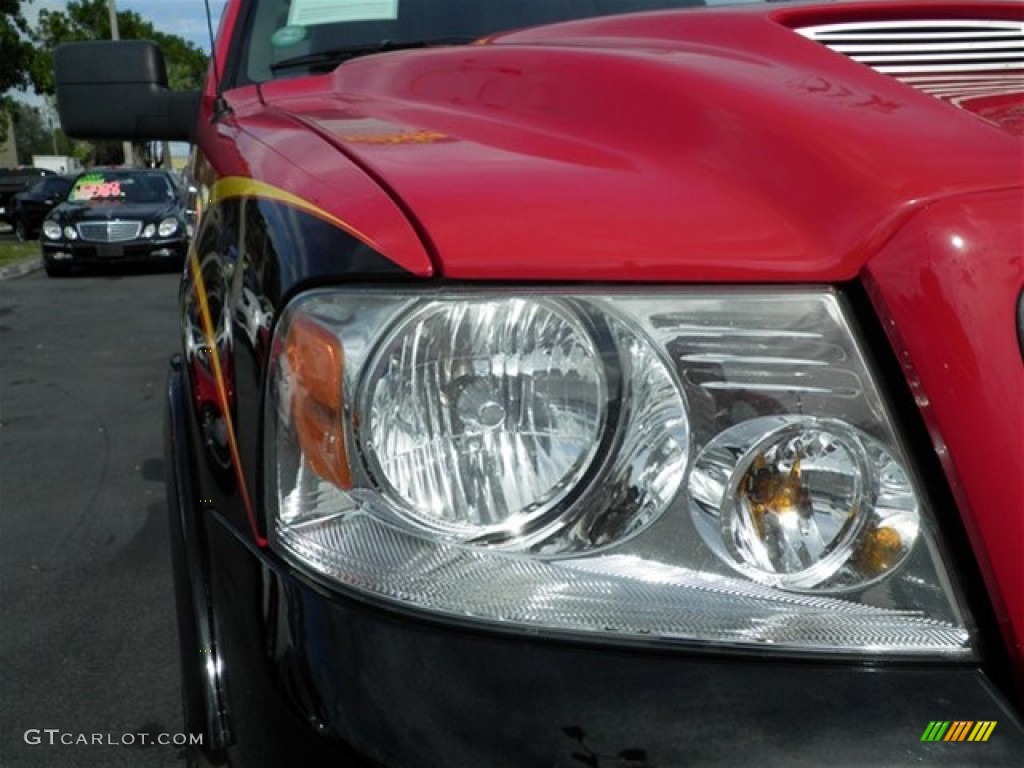 2005 F150 XLT SuperCrew - Bright Red / Black photo #3