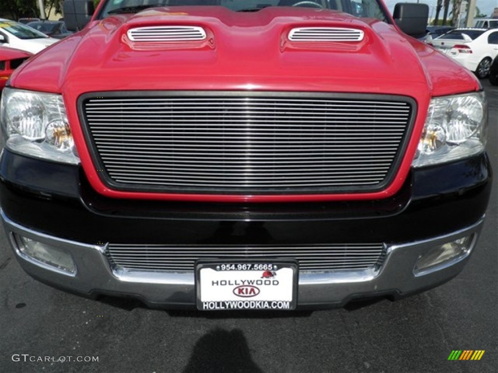 2005 F150 XLT SuperCrew - Bright Red / Black photo #5
