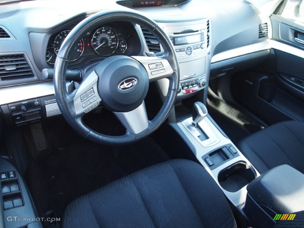 Off Black Interior 2010 Subaru Legacy 2.5i Premium Sedan Photo #74484638
