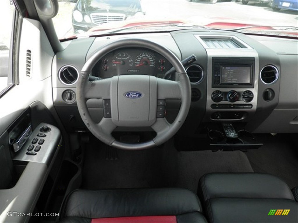 2005 F150 XLT SuperCrew - Bright Red / Black photo #33