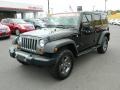 2010 Black Jeep Wrangler Unlimited Mountain Edition 4x4  photo #7