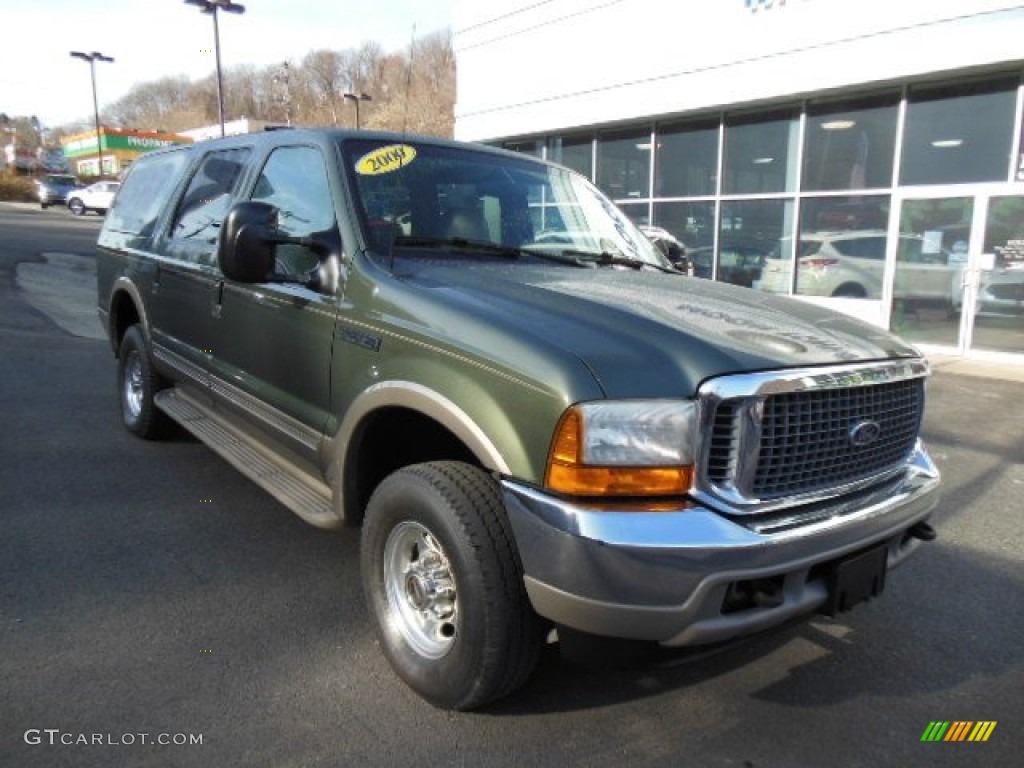 2000 Excursion Limited 4x4 - Estate Green Metallic / Medium Parchment photo #2