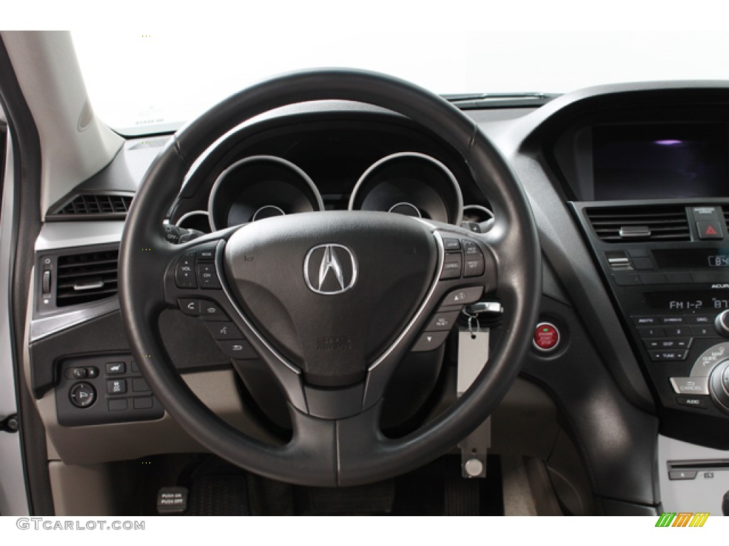 2010 Acura ZDX AWD Technology Taupe Steering Wheel Photo #74485530