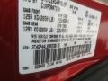 PEL: Inferno Red Pearl 2003 Chrysler Town & Country LX Color Code