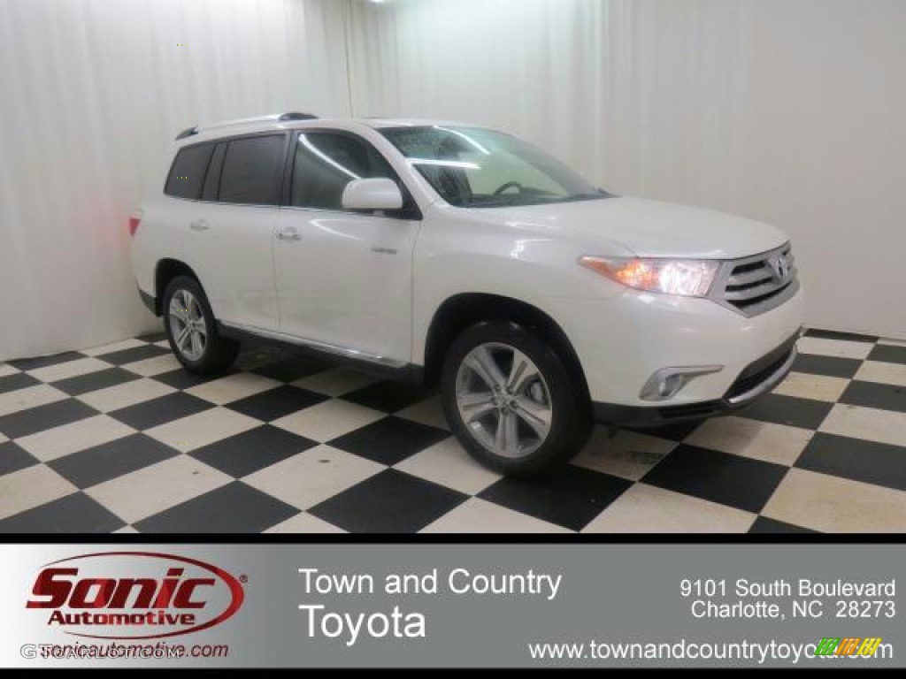 2013 Highlander Limited - Blizzard White Pearl / Ash photo #1