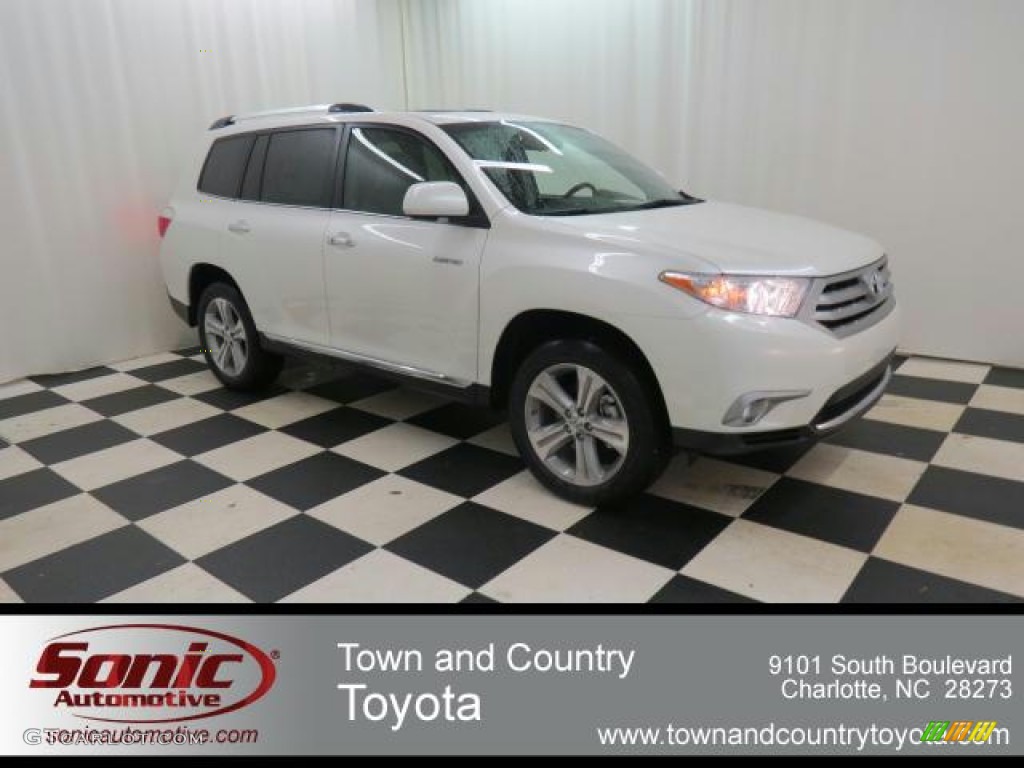 2013 Highlander Limited - Blizzard White Pearl / Ash photo #1