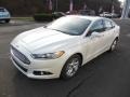 2013 White Platinum Metallic Tri-coat Ford Fusion SE 1.6 EcoBoost  photo #4