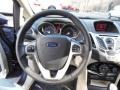 Charcoal Black/Light Stone 2013 Ford Fiesta SE Sedan Steering Wheel
