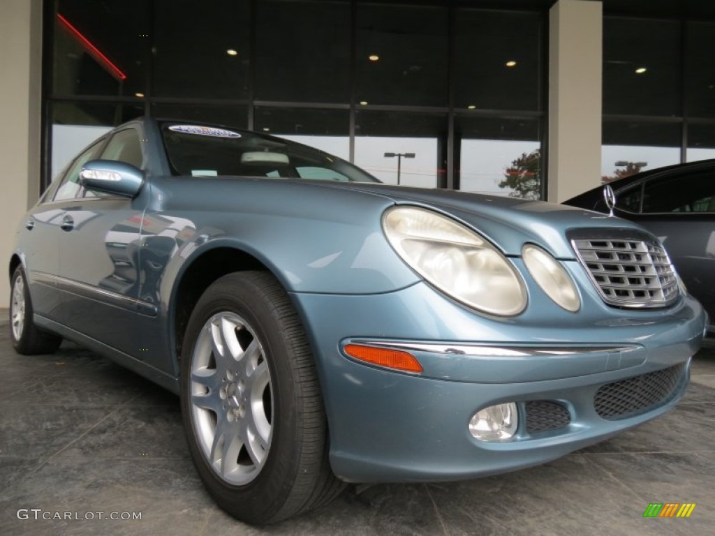 Wedgewood Blue Metallic 2003 Mercedes-Benz E 320 Sedan Exterior Photo #74488712