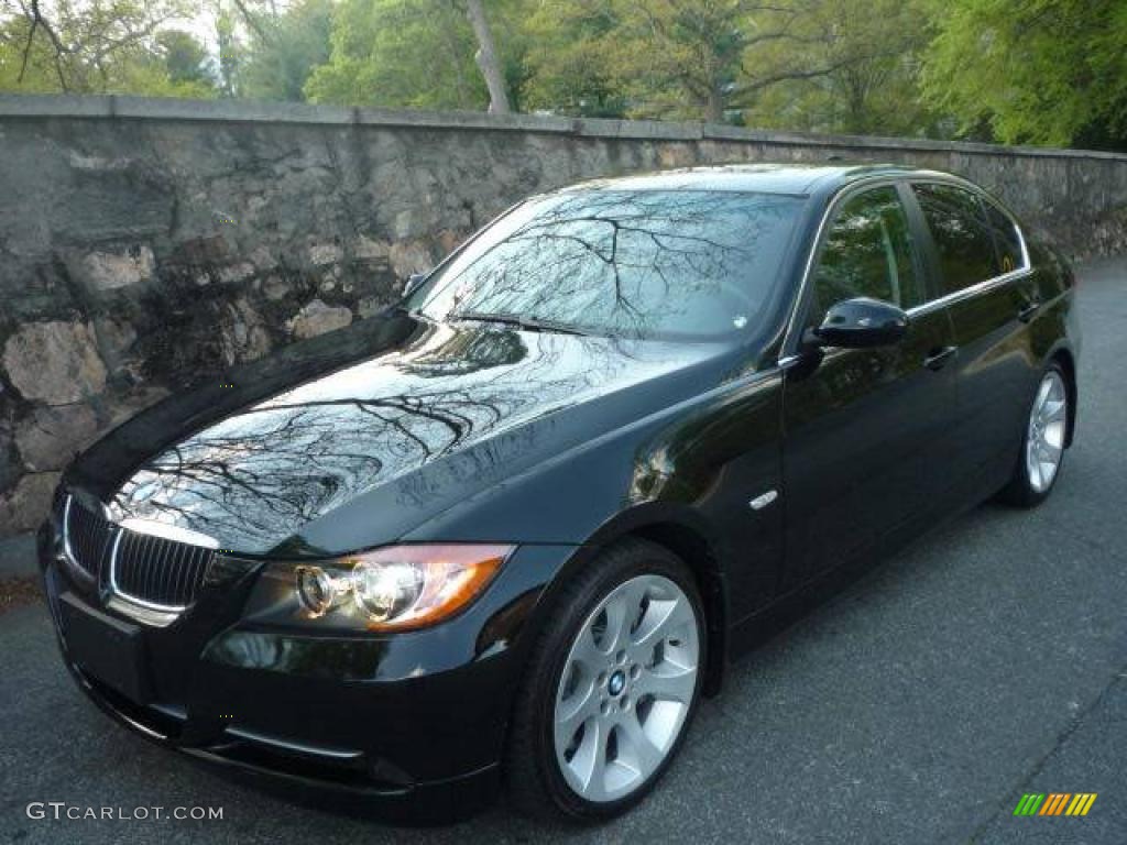 2007 3 Series 335i Sedan - Jet Black / Black photo #2
