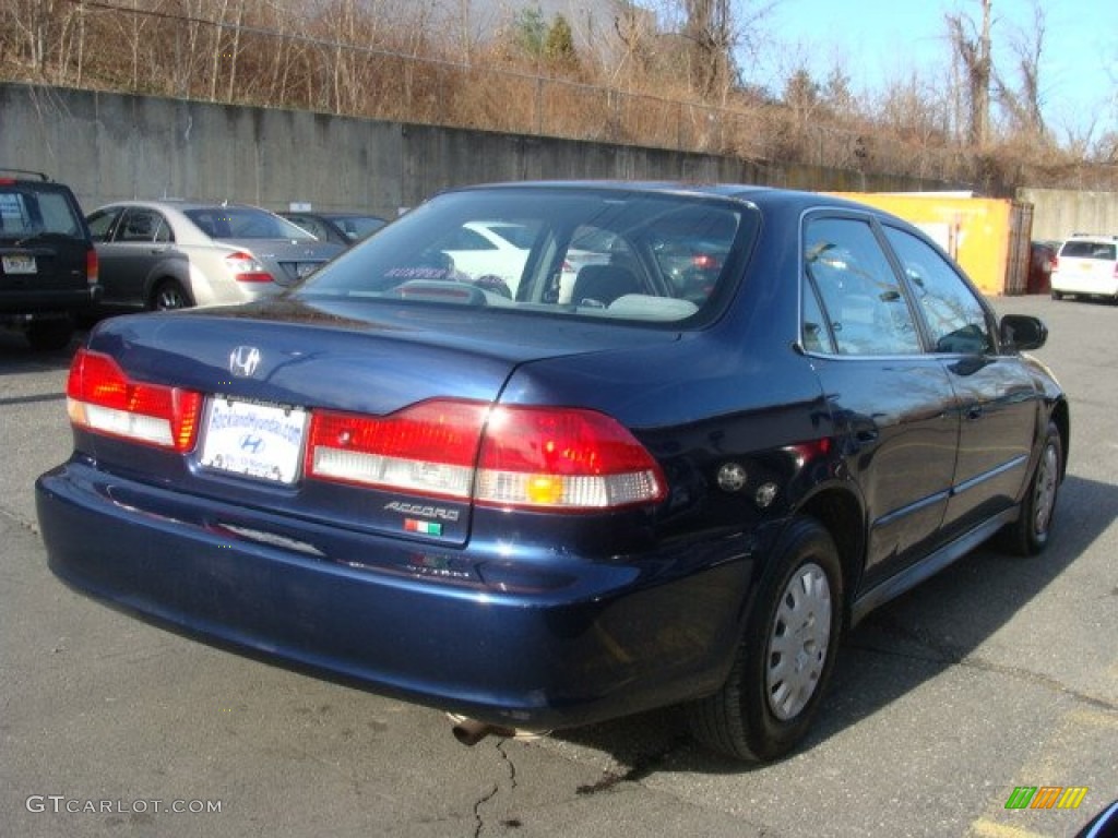 2002 Accord VP Sedan - Eternal Blue Pearl / Quartz Gray photo #4