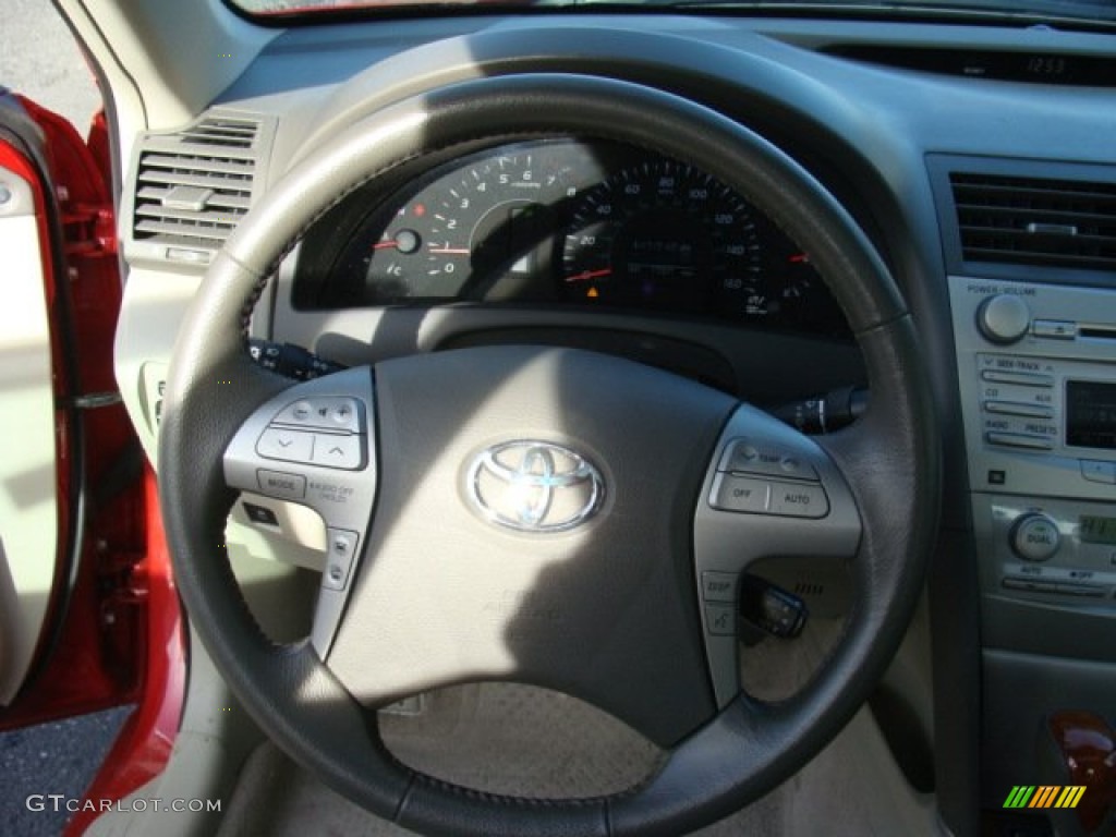 2011 Camry XLE V6 - Barcelona Red Metallic / Bisque photo #13