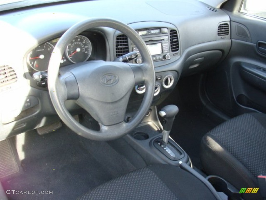 2008 Accent GS Coupe - Apple Green / Black photo #9