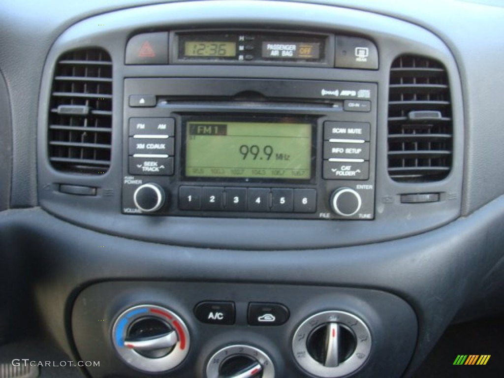 2008 Accent GS Coupe - Apple Green / Black photo #14
