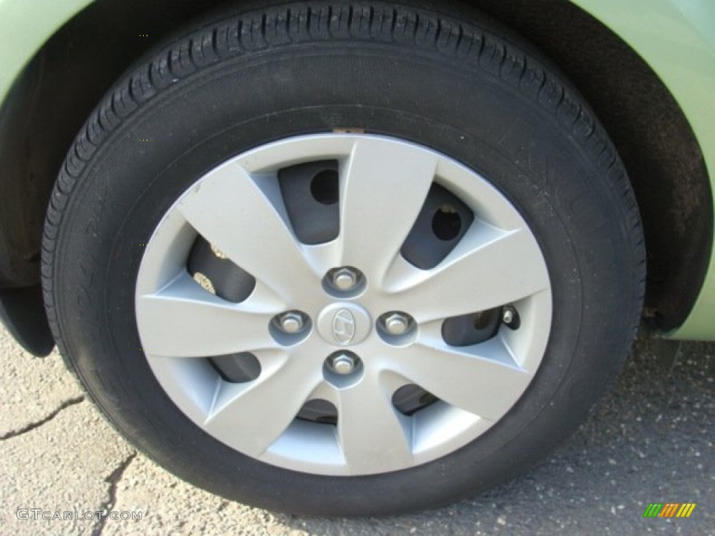 2008 Accent GS Coupe - Apple Green / Black photo #23